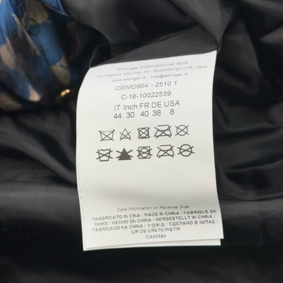 🆕 CAVALLI CLASS 🧿 Blue Spotted Down Filled Puffer Jacket, Sz IT44 US 8 - Picture 13 of 16